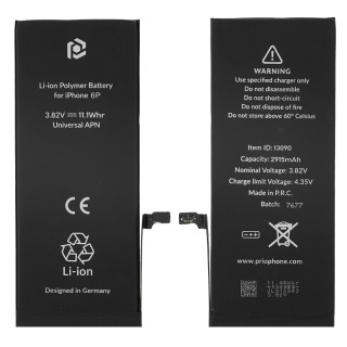 Baterie pentru Apple iPhone 6 Plus, 2915 mAh, curea de montare inclusa  Baterie pentru Apple iPhone 6 Plus, 2915 mAh, curea de montare inclusa
