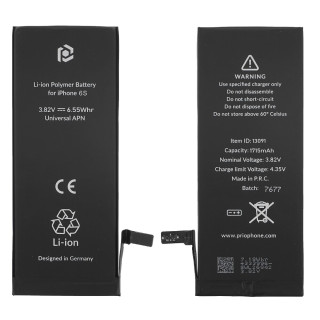 Baterie pentru Apple iPhone 6S, 1715 mAh, curea de montare inclusa
