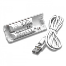 Baterie pentru Nintendo Wii Remote Controller, alba, 400 mAh