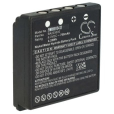 Baterie pentru HBC Radiomatic BA222060 / BA203060, neagră,  700 mAh