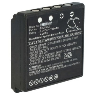 Baterie pentru HBC Radiomatic BA222060 / BA203060, neagră,  700 mAh