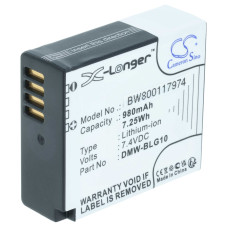 Baterie DMW-BLG10 / DMW-BLE9 pentru Panasonic Lumix DMC-GF3 / DMC-GF6 / DMC-TZ81, 980 mAh