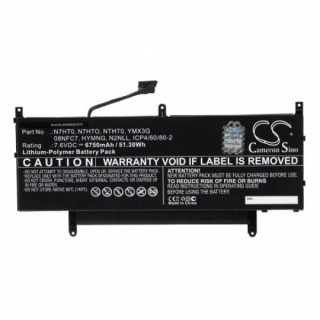 Baterie pentru Dell Latitude 15 9510, 6750 mAh