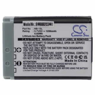 Baterie NB-13L pentru Canon PowerShot G7 / Powershot G7X / PowerShot G9X, 1250 mAh 