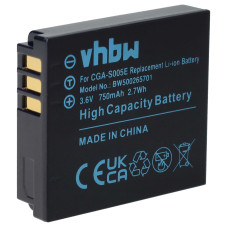 Baterie CGA-S005 pentru Panasonic Lumix DMC-FC01 / DMC-FX8 / DMC-LX1, 750 mAh