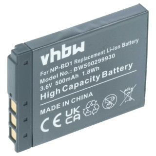 Baterie NP-BD1 pentru Sony Cybershot DSC-T2  / DSC-T900 / DSC-TX1, 500 mAh