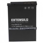Baterie EN-EL12 pentru Nikon Coolpix S620 / S640 / S1000 / S8000, 1000 mAh