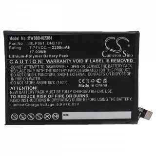 Baterie pentru OnePlus Nord 2 5G / Nord 2T, BLP861, 2200 mAh