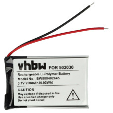 Baterie pentru Bosch Intuvia, 250 mAh