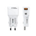 Încărcător / adaptor USB-A / USB-C, internațional, 20 W
