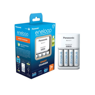 Incarcător pentru baterii NiMH Panasonic BQ-CC17 și 4 baterii Eneloop AA