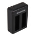 Incarcator baterie GoPro Hero 4, AHDBT-401, dublu, MicroUSB