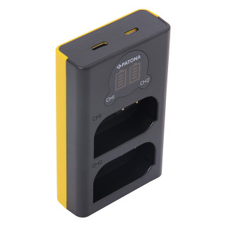 Incarcator baterie Panasonic DMW-BLK22, MicroUSB, dublu