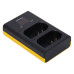 Incarcator baterie Panasonic DMW-BLK22, MicroUSB, dublu