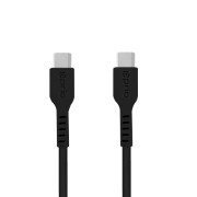 Cablu de date de la USB-C 2.0 la USB-C 2.0 Power Delivery, 100 W, negru, 1,2 m