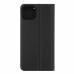 Husă flip pentru Apple iPhone 13 din piele artificială, roșu-negru