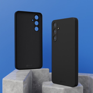 Husă din silicon pentru Samsung Galaxy A55, neagră