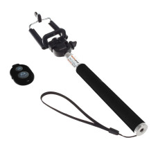 Stick pentru selfie, bluetooth, negru