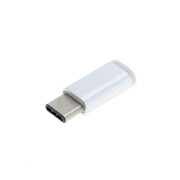 Adaptor de la MicroUSB la USB-C, argintiu