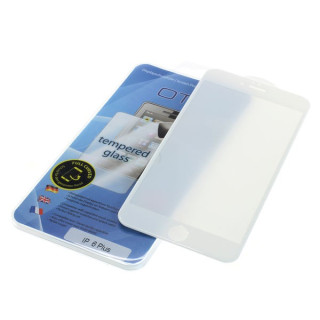 Sticla de protectie securizata pentru iPhone 6 Plus / 6S Plus, Full Cover 3D, alba