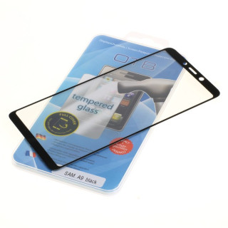 Sticla de protectie securizata pentru Samsung Galaxy A9, Full Cover 3D, negru