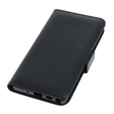 Husă flip pentru Samsung Galaxy Note 10 din piele artificială, neagră