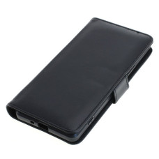 Husă flip pentru Sony Xperia 1 II din piele artificială, neagră