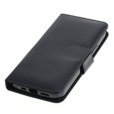 Husă flip pentru Apple iPhone 12 din piele artificială, neagră