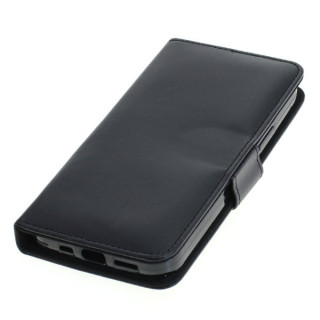 Husă flip pentru Apple iPhone 12 din piele artificială, neagră