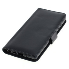 Husă flip pentru Samsung Galaxy Note 20 din piele artificială, neagră
