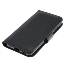 Husă flip pentru Samsung Galaxy S21 5G din piele artificială, neagră