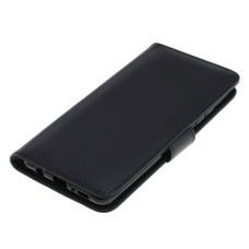 Husă flip pentru Samsung Galaxy A42 5G din piele artificială, neagră