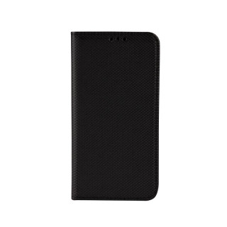 Husă flip pentru Samsung Galaxy S22 Ultra din piele artificială, neagră