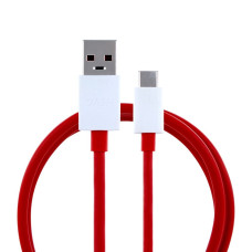 Cablu de date OnePlus Warp de la USB-A la USB-C, roșu, 1,0 m Cablu de date OnePlus Warp de la USB-A la USB-C, roșu, 1,0 m