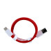 Cablu de date OnePlus Warp de la USB-A la USB-C, roșu, 1,0 m Cablu de date OnePlus Warp de la USB-A la USB-C, roșu, 1,0 m