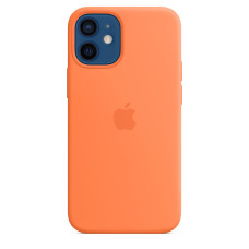 Husa din silicon pentru Apple iPhone 12 Mini, kumquat, originala
