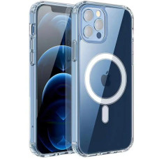 Husa din silicon pentru Apple iPhone 16 Pro Max, Magsafe, transparenta