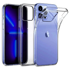 Husa din silicon pentru Apple iPhone 16 Pro Max, transparenta