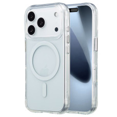 Husa din silicon pentru Apple iPhone 17 Pro, Magsafe, transparenta