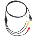 Adaptor audio/video de la USB la conector 3 x RCA Adaptor audio/video de la USB la conector 3 x RCA