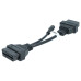 Adaptor de la Hyundai / Mitsubishi cu 12 pini la OBD2 Adaptor de la Hyundai / Mitsubishi cu 12 pini la OBD2