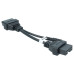 Adaptor de la Hyundai / Mitsubishi cu 12 pini la OBD2 Adaptor de la Hyundai / Mitsubishi cu 12 pini la OBD2