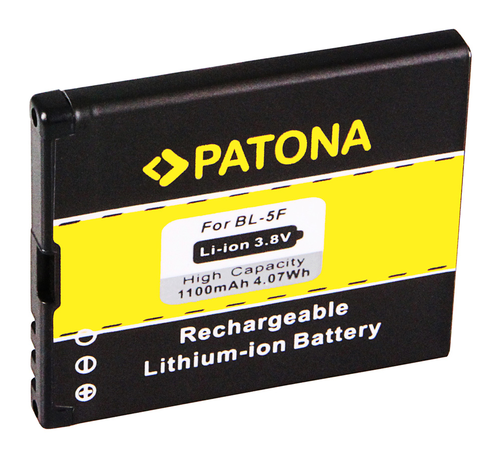 Patona Baterie pentru Nokia 6210 / 6710 / 6290 / E65 / N95, BL-5F, 1100 mAh