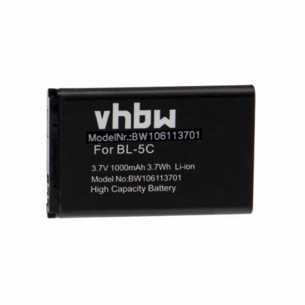 VHBW Baterie pentru Nokia 1100 / 2600 / 6600 / N70 / N71, BL-5C, 1000 mAh